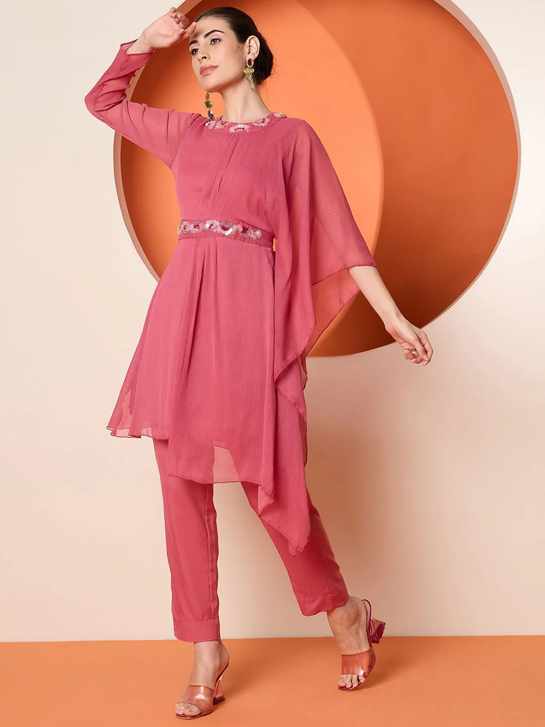 Antheaa Embellished Tunic & Trouser Co-Ords - Image 5