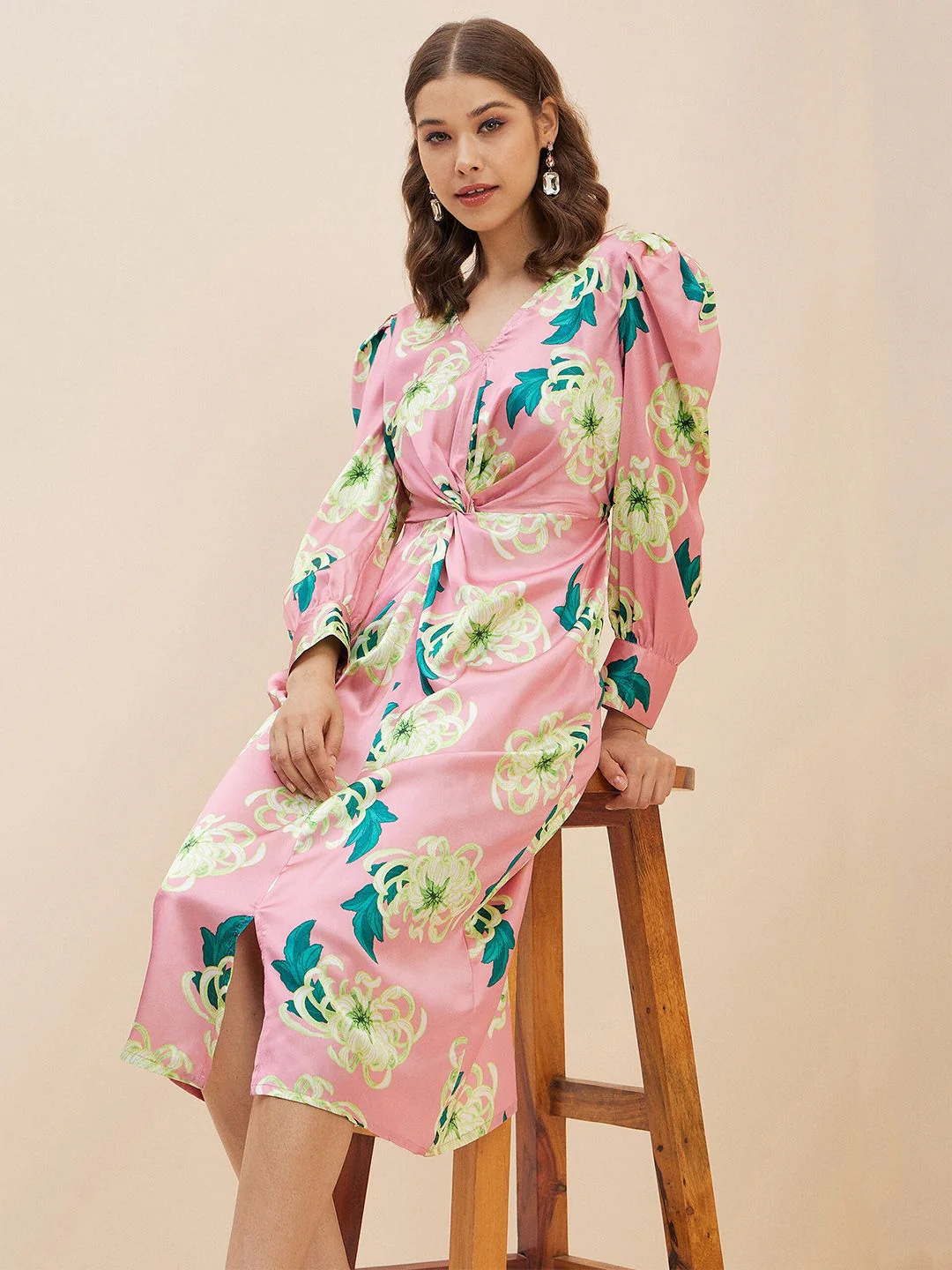 Antheaa Floral Printed Sheath Dress - Image 6