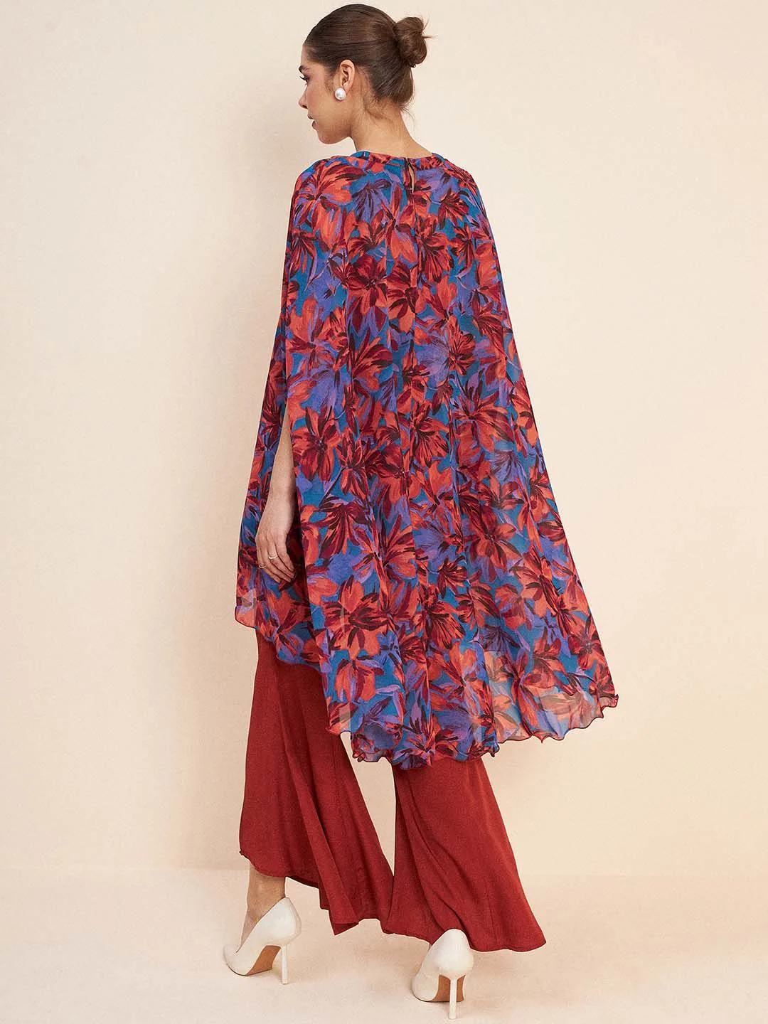 Antheaa Floral Printed Tunic & Trouser Co-Ords - Image 4