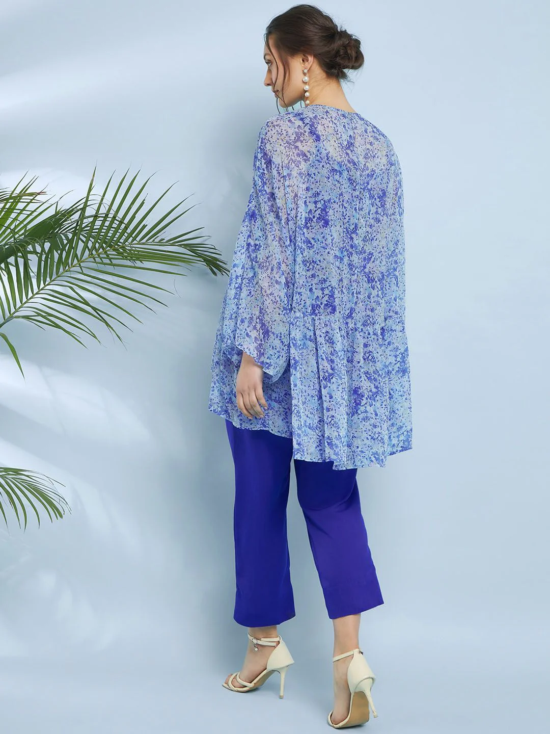 Antheaa Printed Tunic With Trousers - Image 4