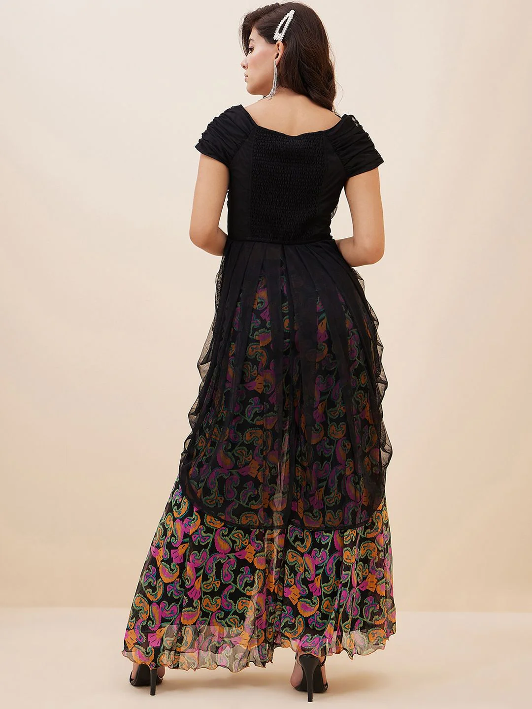 Antheaa Ruched Top With Palazzos - Image 4