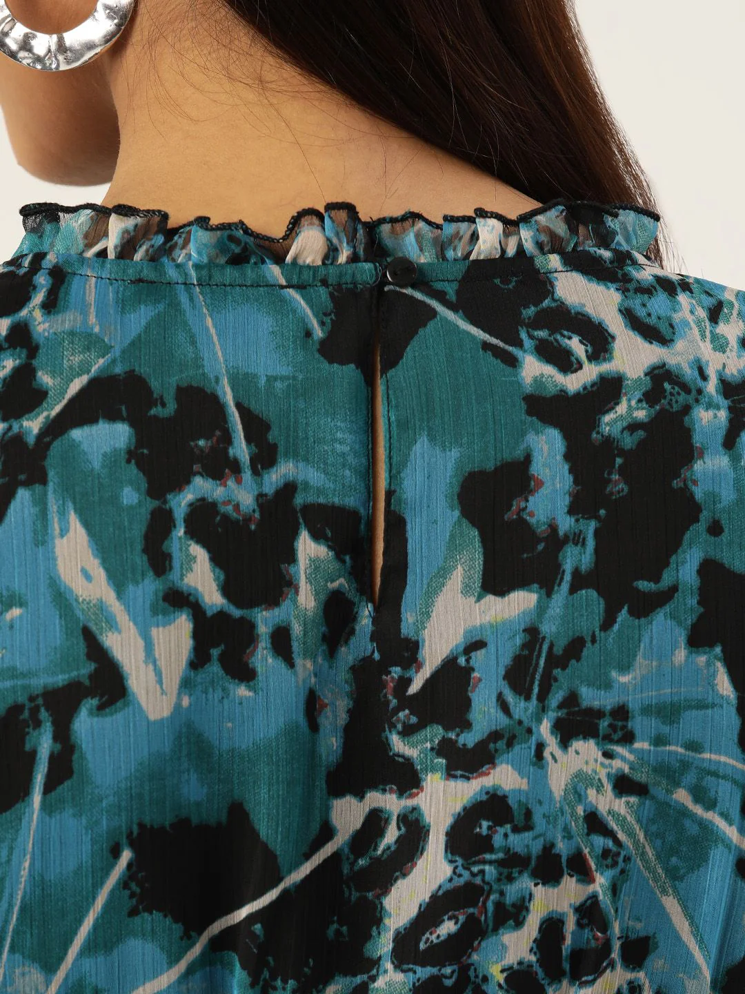 Antheaa Woman Smocked Tiered Dress - Image 7
