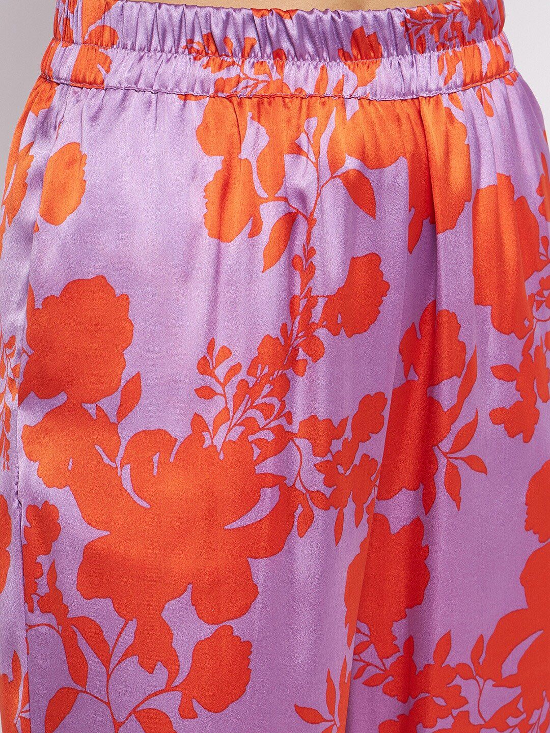 Antheaa Women Floral Printed Top & Trouser Co-Ord Set - Image 3