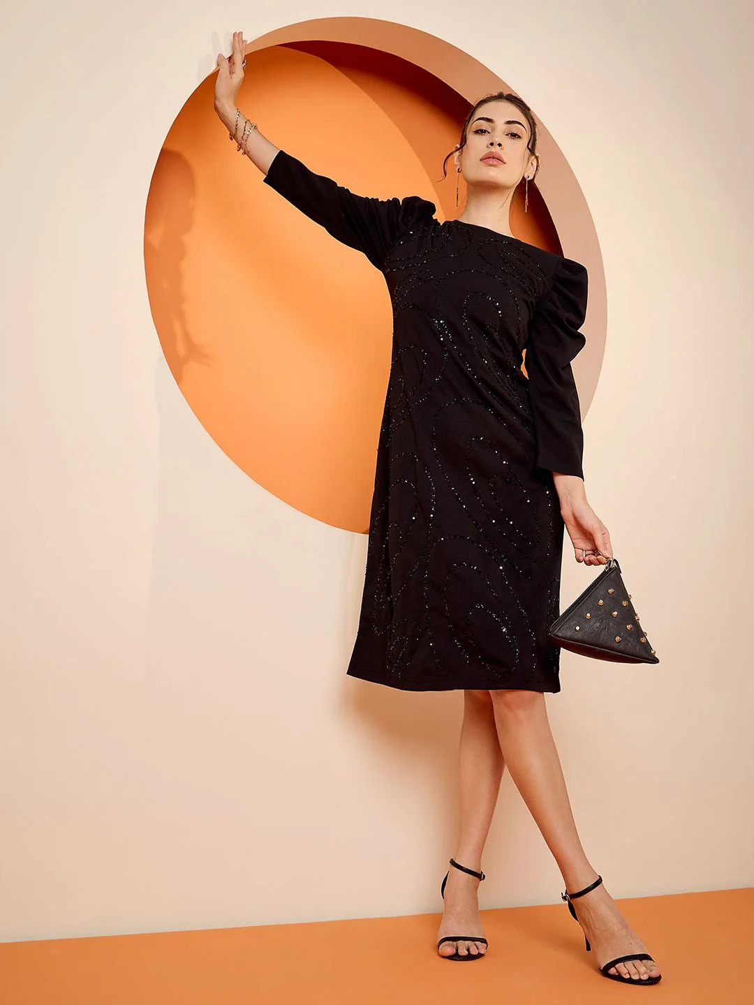 Antheaa Woven Embellished Sheath Dress - Image 7