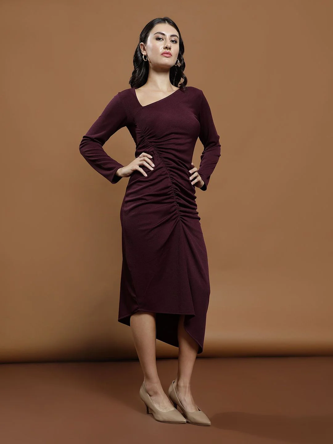 Athena Bodycon Midi Dress - Image 3