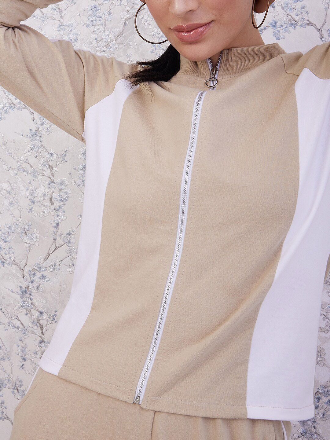 Athena Colourblocked High-Neck Sweatshirt With Straight Trouser Tracksuits - Image 2