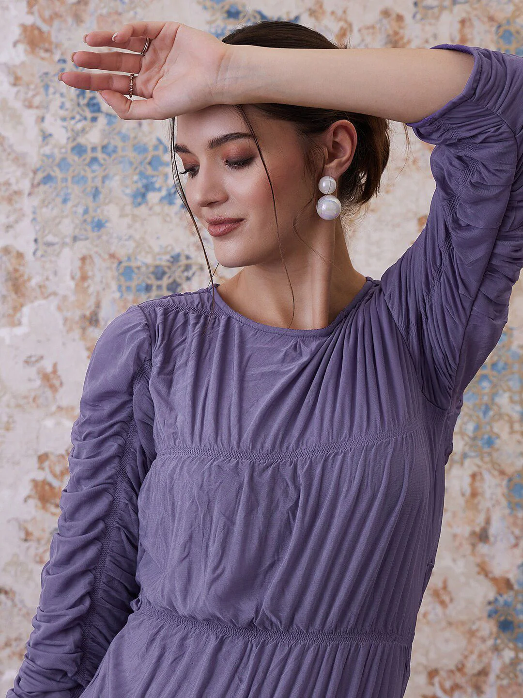 Athena Round Neck Party Sheath Dress - Image 2