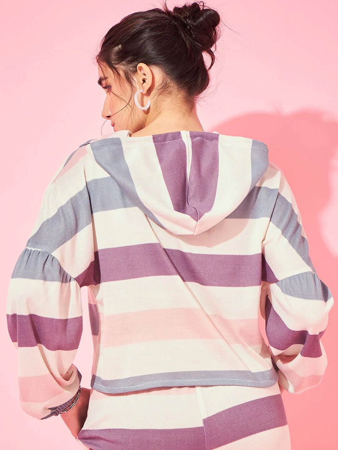 Athena Striped Sweatshirt With Joggers Co-Ords - Image 2