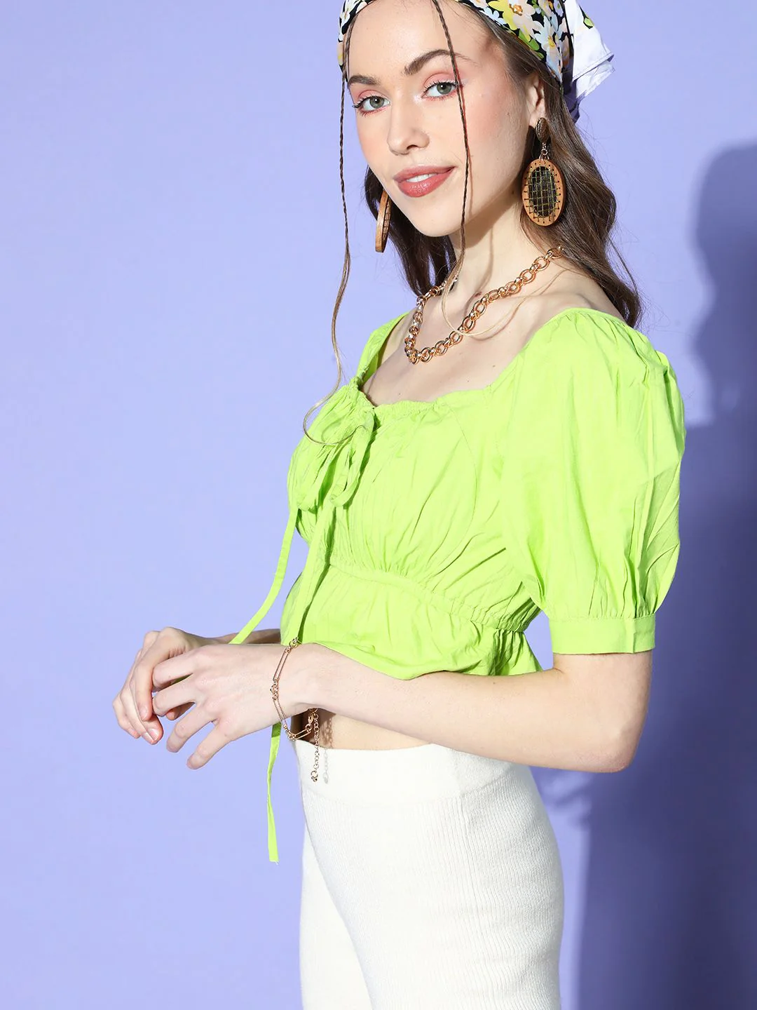 Athena Women Gorgeous Green Solid Bustier Top - Image 3