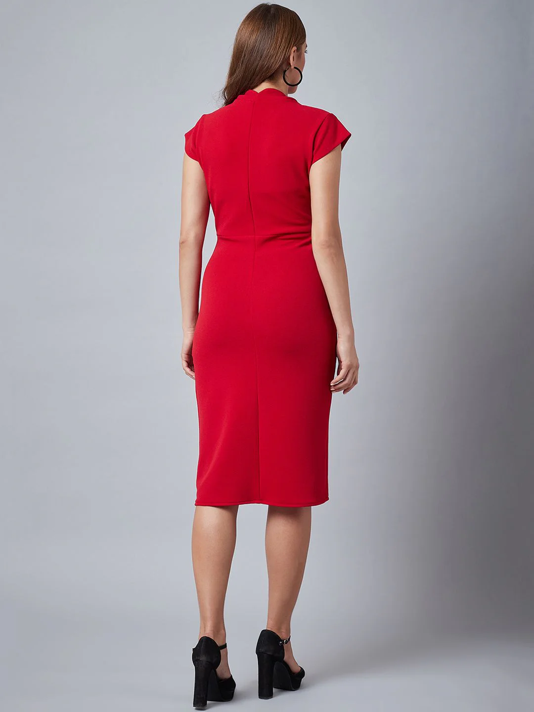 Athena Women Red Sheath Dress - Image 5