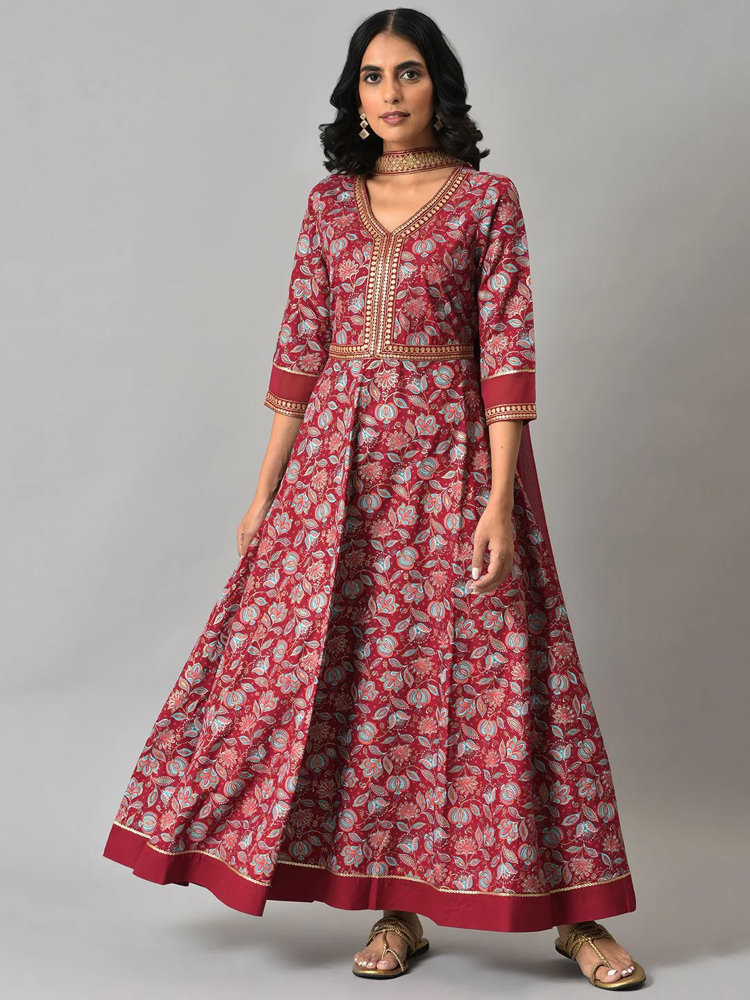 AURELIA Floral Print Maxi Dress