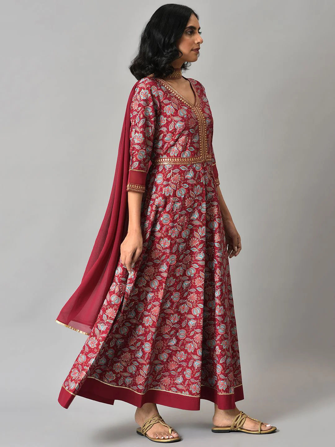 AURELIA Floral Print Maxi Dress - Image 3