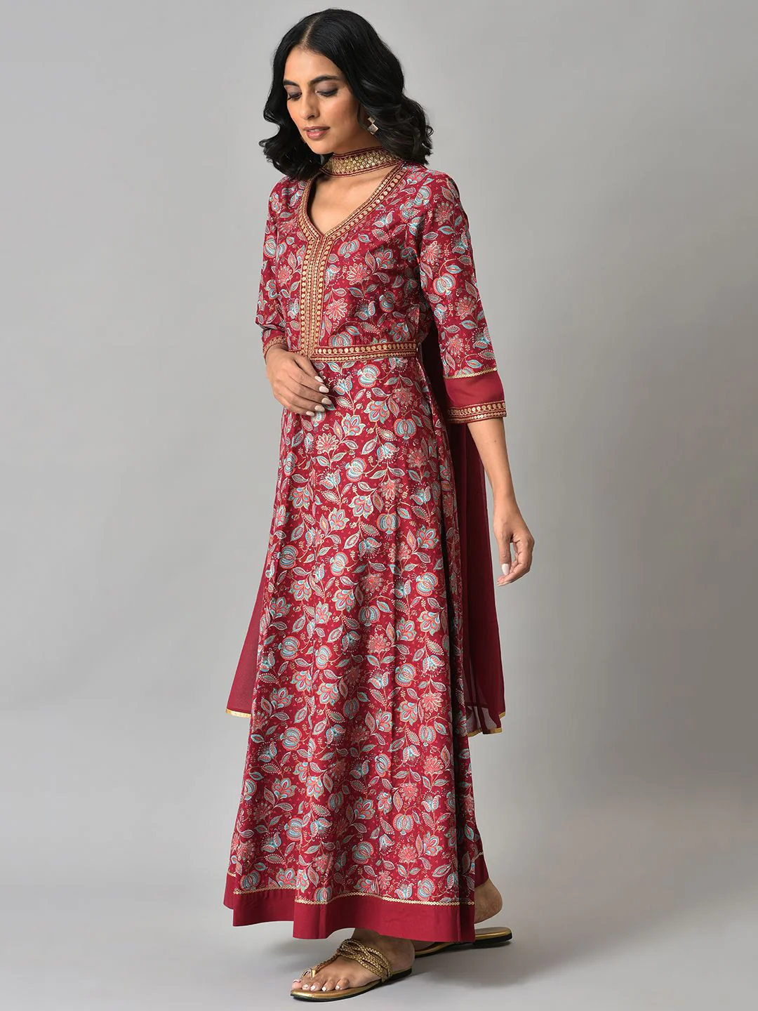 AURELIA Floral Print Maxi Dress - Image 5