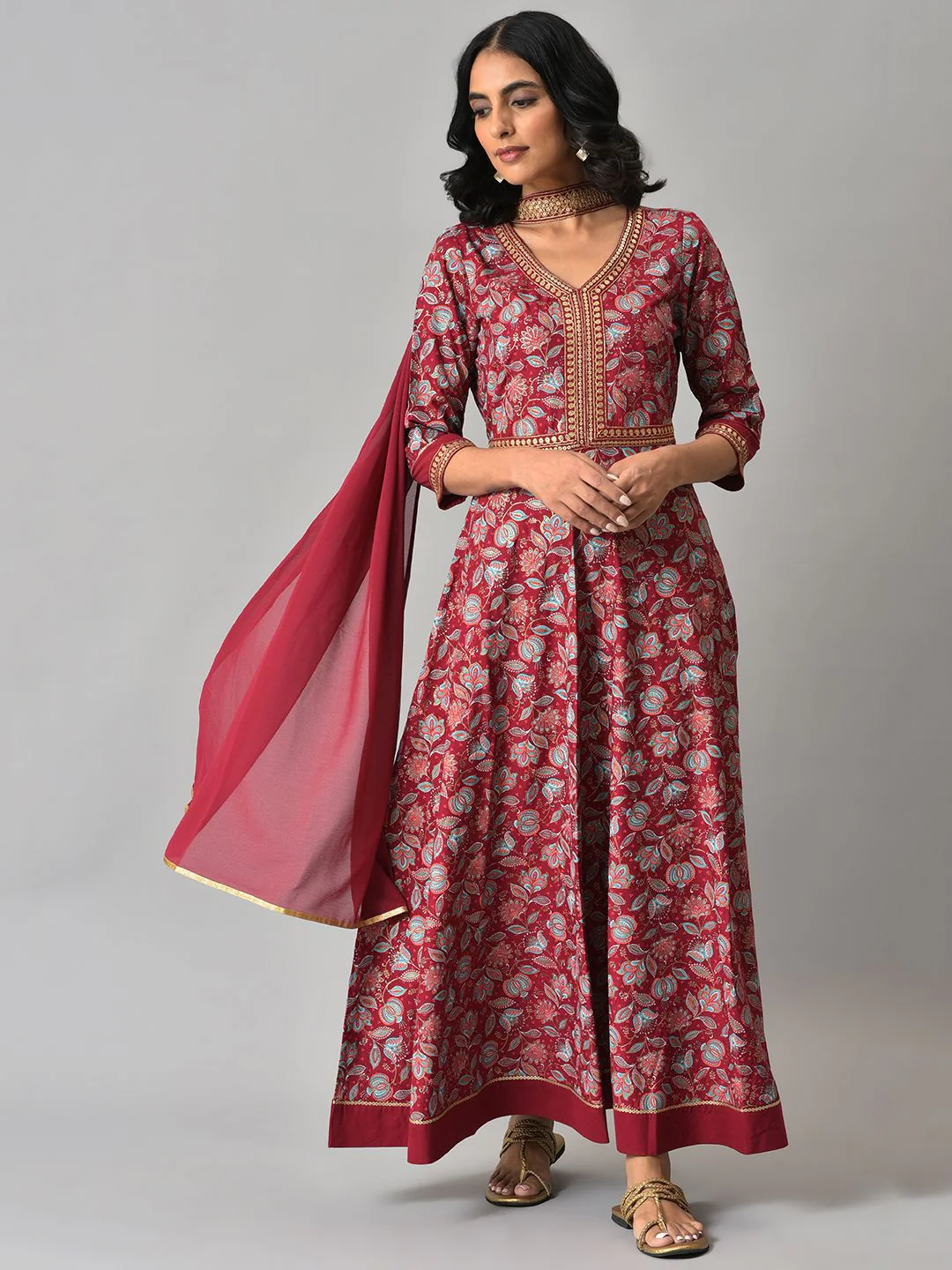 AURELIA Floral Print Maxi Dress - Image 6