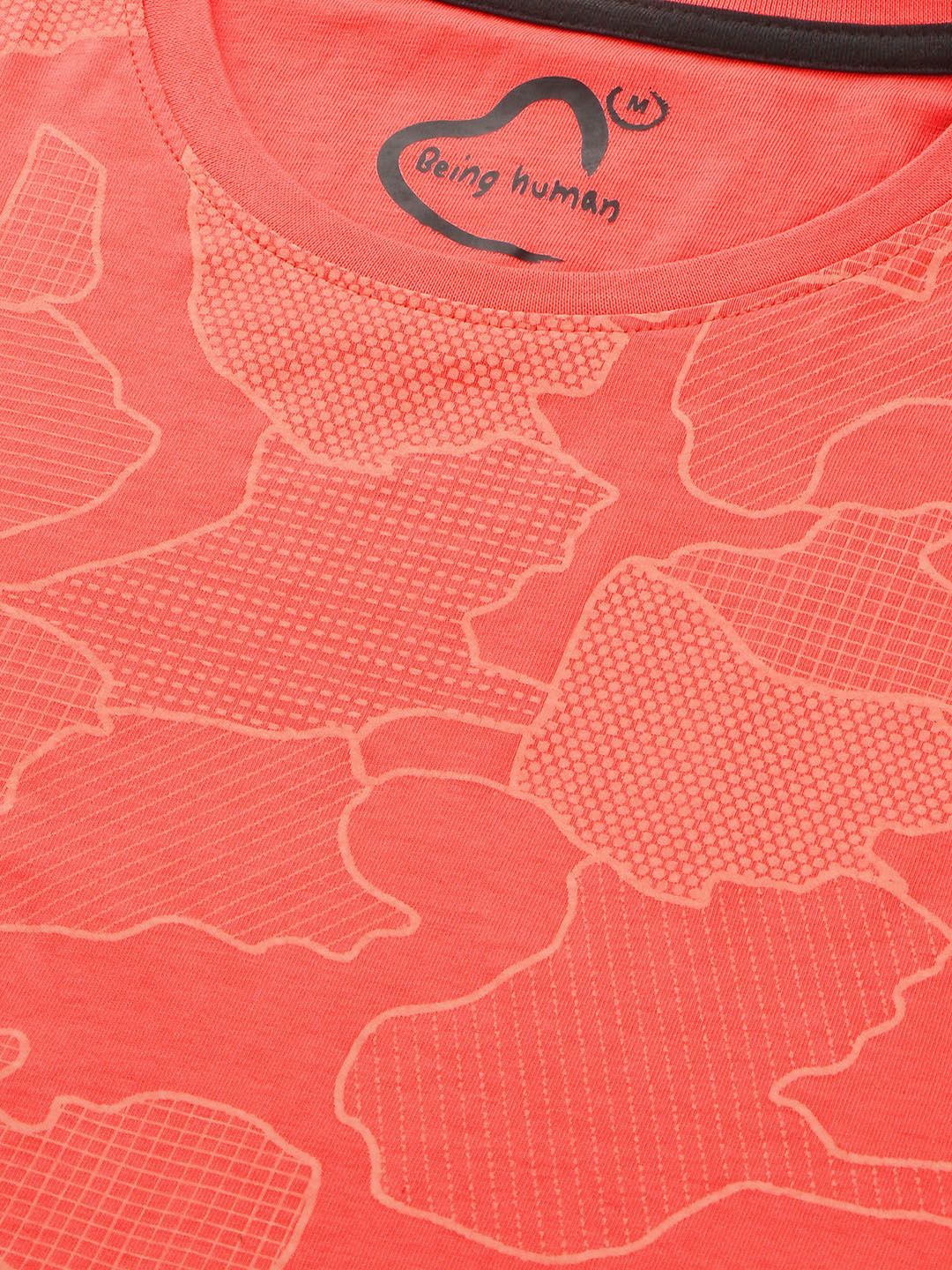 Being Human Abstract Printed Pure Cotton T-shirt - Image 2