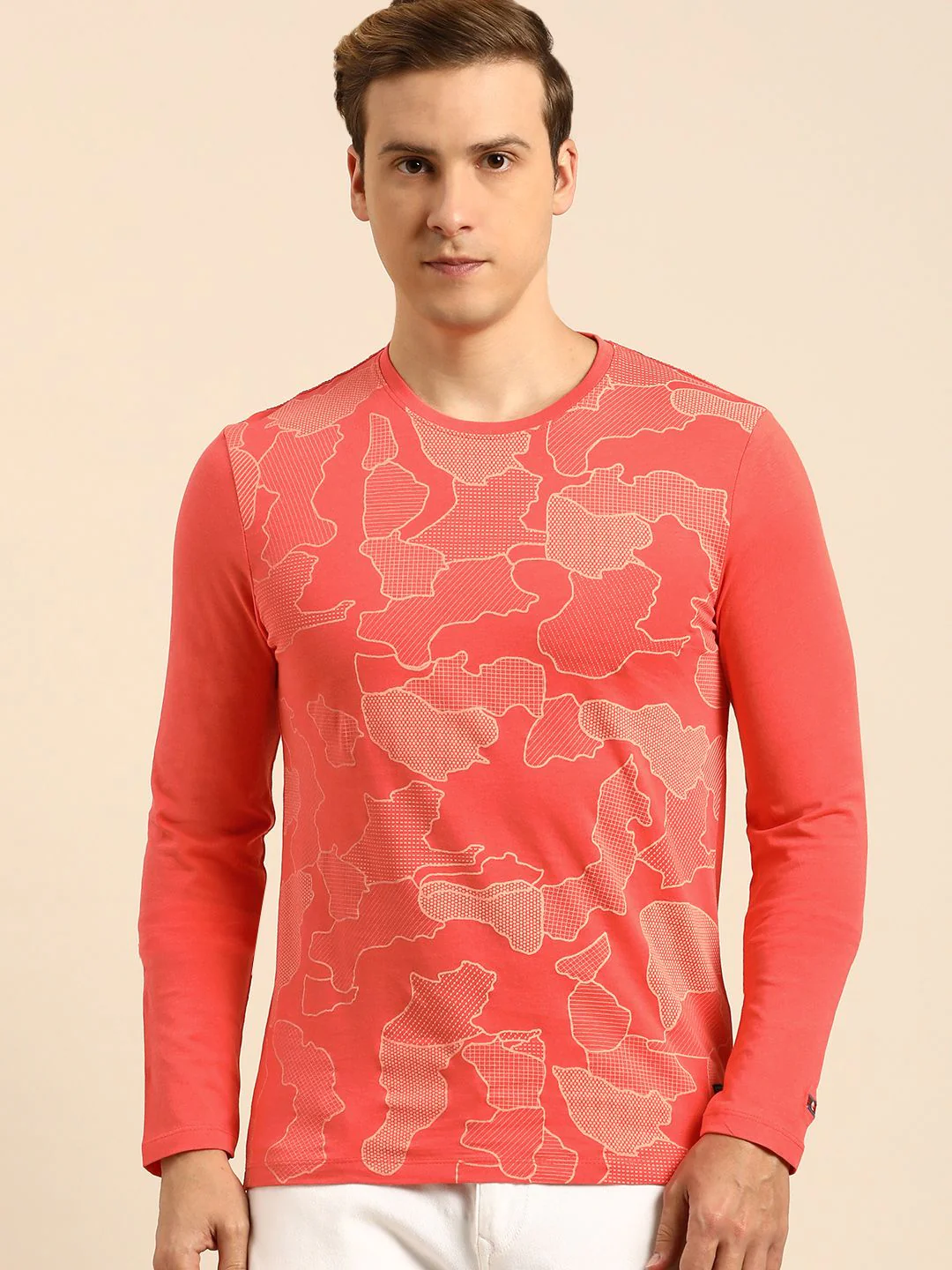 Being Human Abstract Printed Pure Cotton T-shirt - Image 3