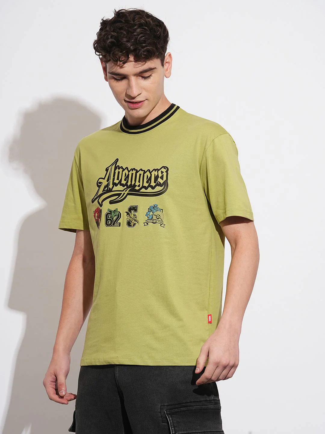 Being Human Avengers Printed Drop-Shoulder Sleeves Easy Fit Pure Cotton T-shirt - Image 3