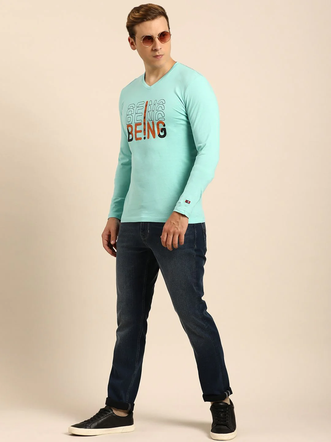 Being Human Brand Logo Printed Pure Cotton T-shirt - Image 6
