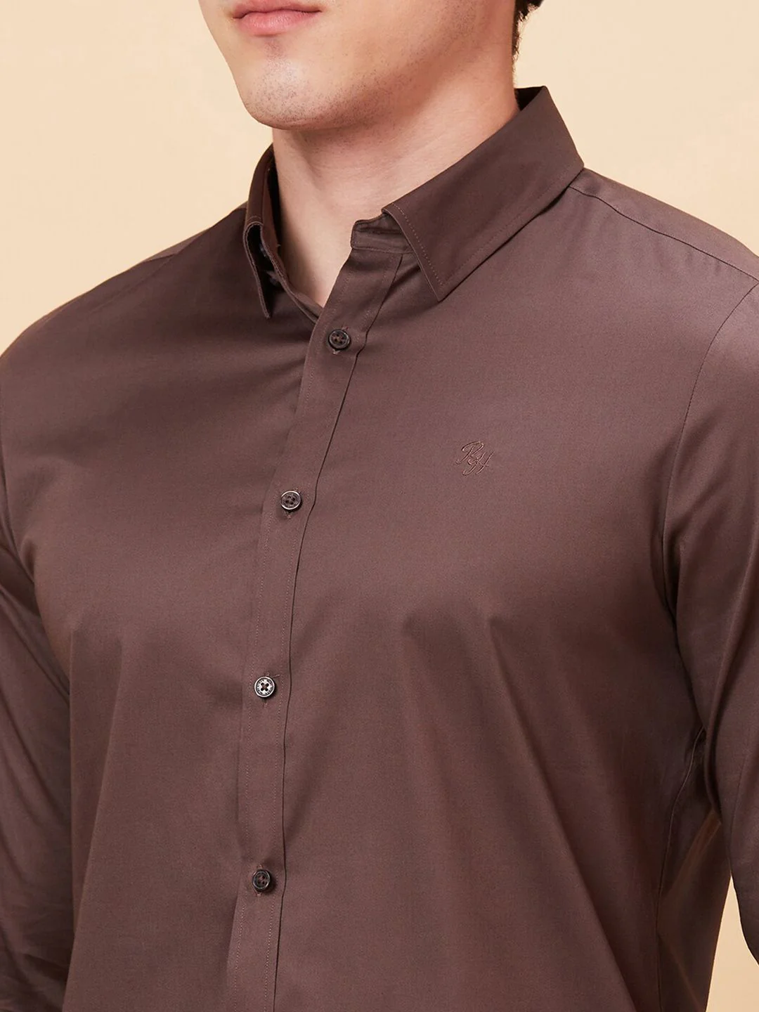 Being Human Button-Down Collar Slim Fit Cotton Casual Shirt - Image 2
