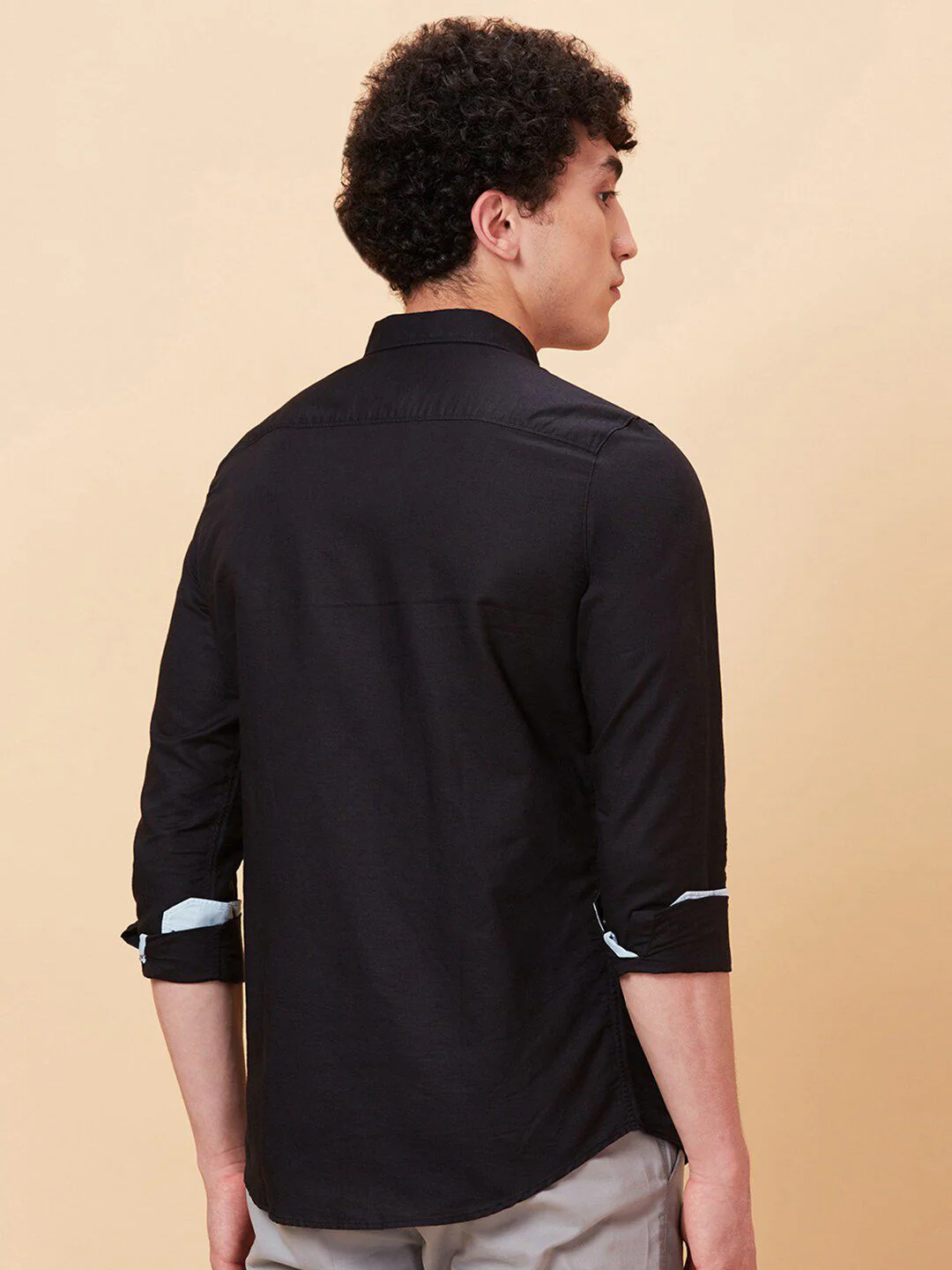 Being Human Button-Down Collar Slim Fit Linen Cotton Casual Shirt - Image 5