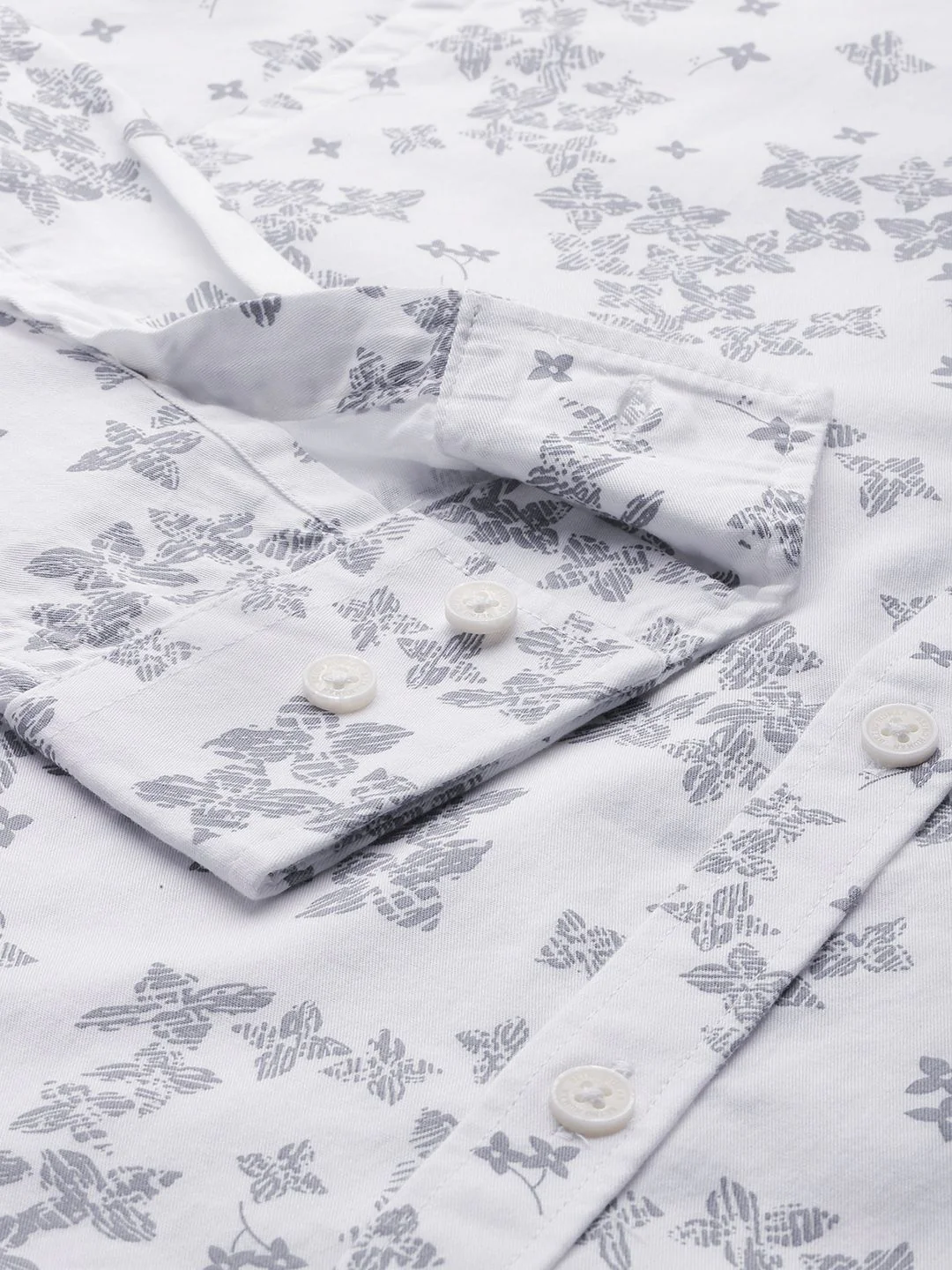 Being Human Classic Slim Fit Floral Printed Casual Shirt - Image 3