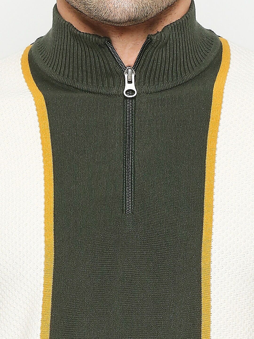Being Human Colourblocked Half Zip Pullover - Image 2