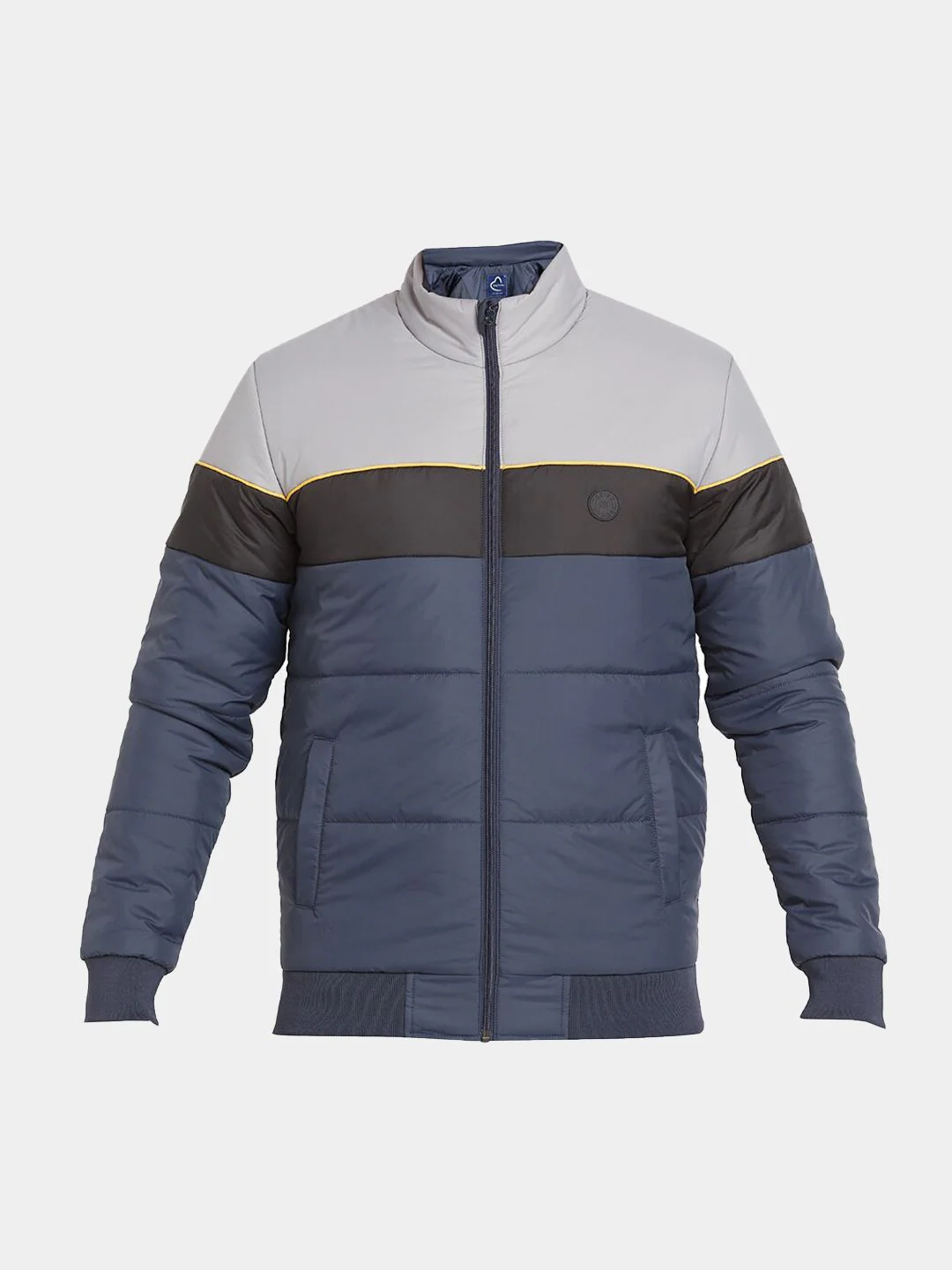 Being Human Colourblocked Mock Collar Padded Jacket - Image 7
