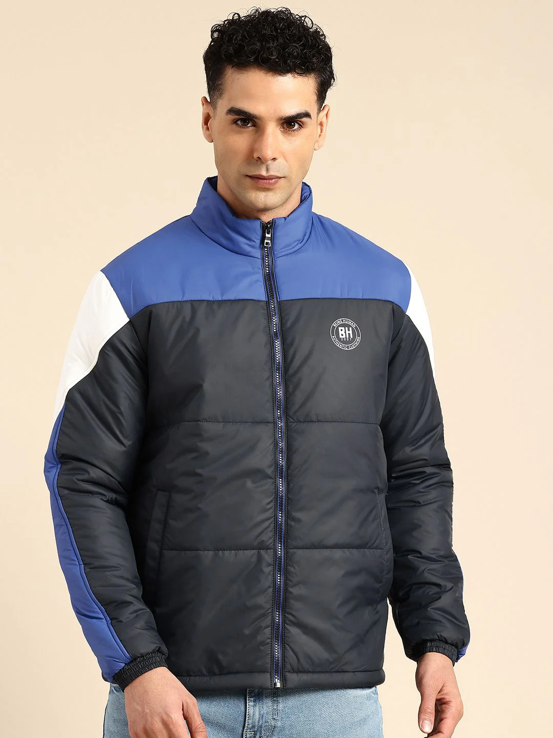 Being Human Colourblocked Padded Jacket - Image 3
