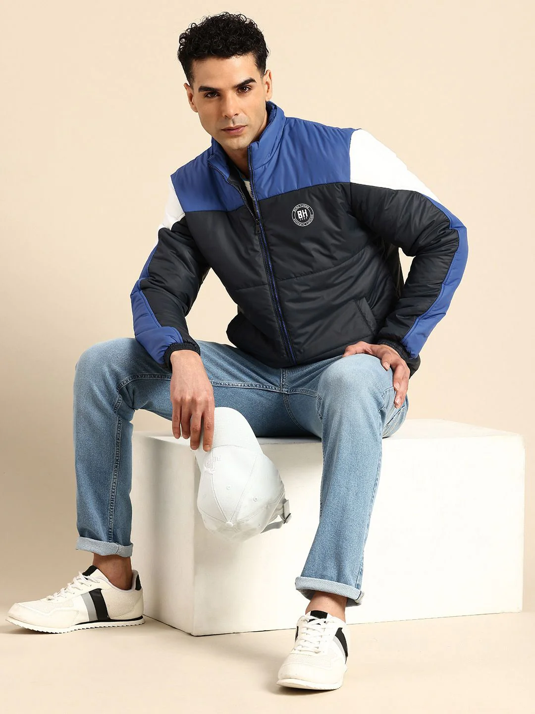 Being Human Colourblocked Padded Jacket - Image 4