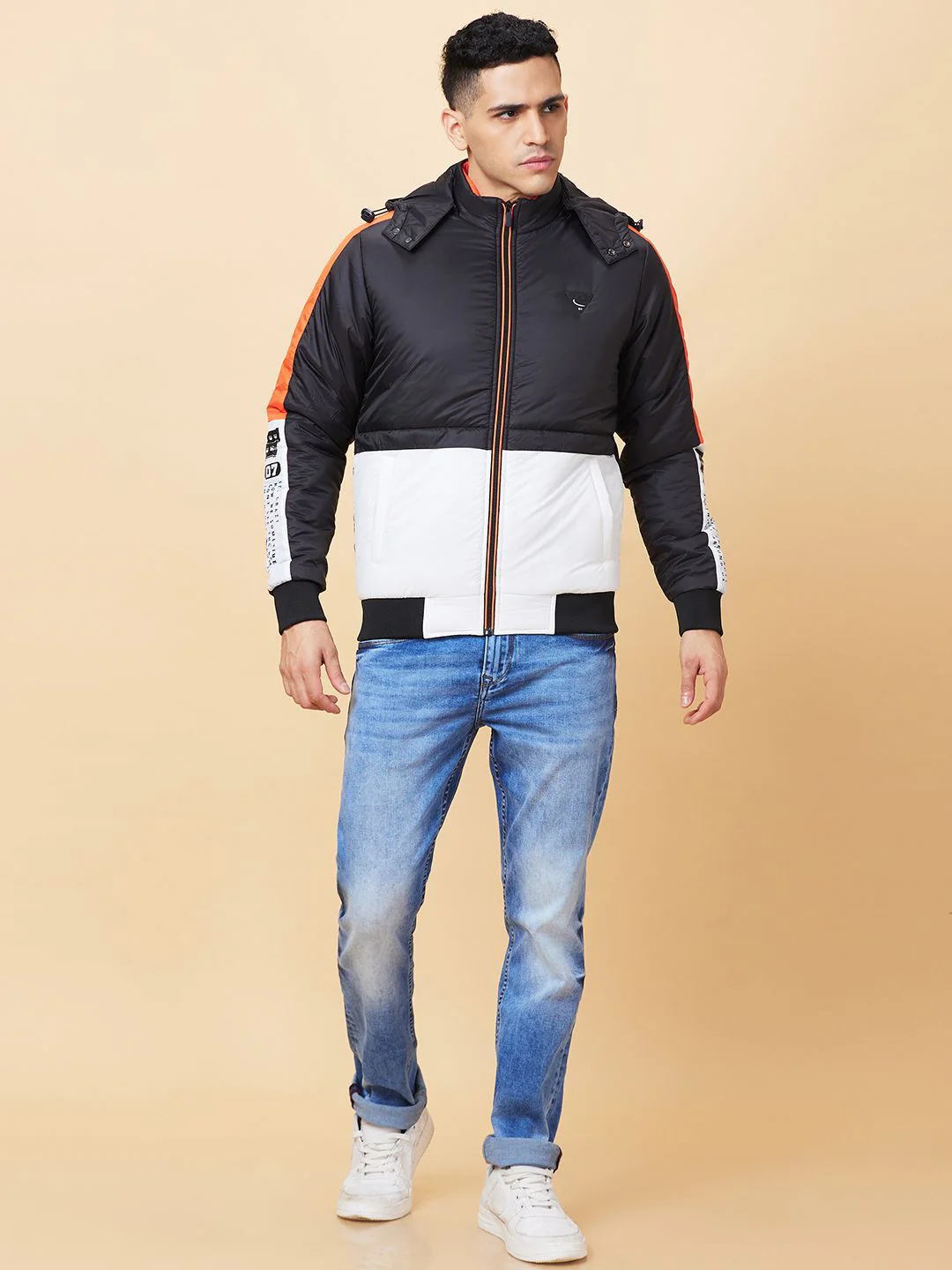 Being Human Colourblocked Padded Jacket - Image 4