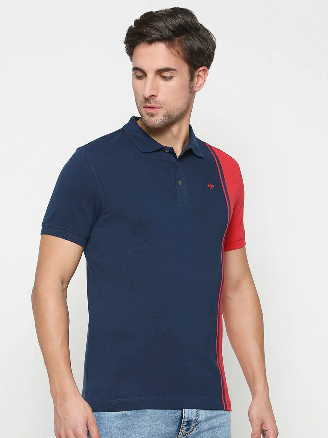Being Human Colourblocked Polo Collar T-shirt - Image 3