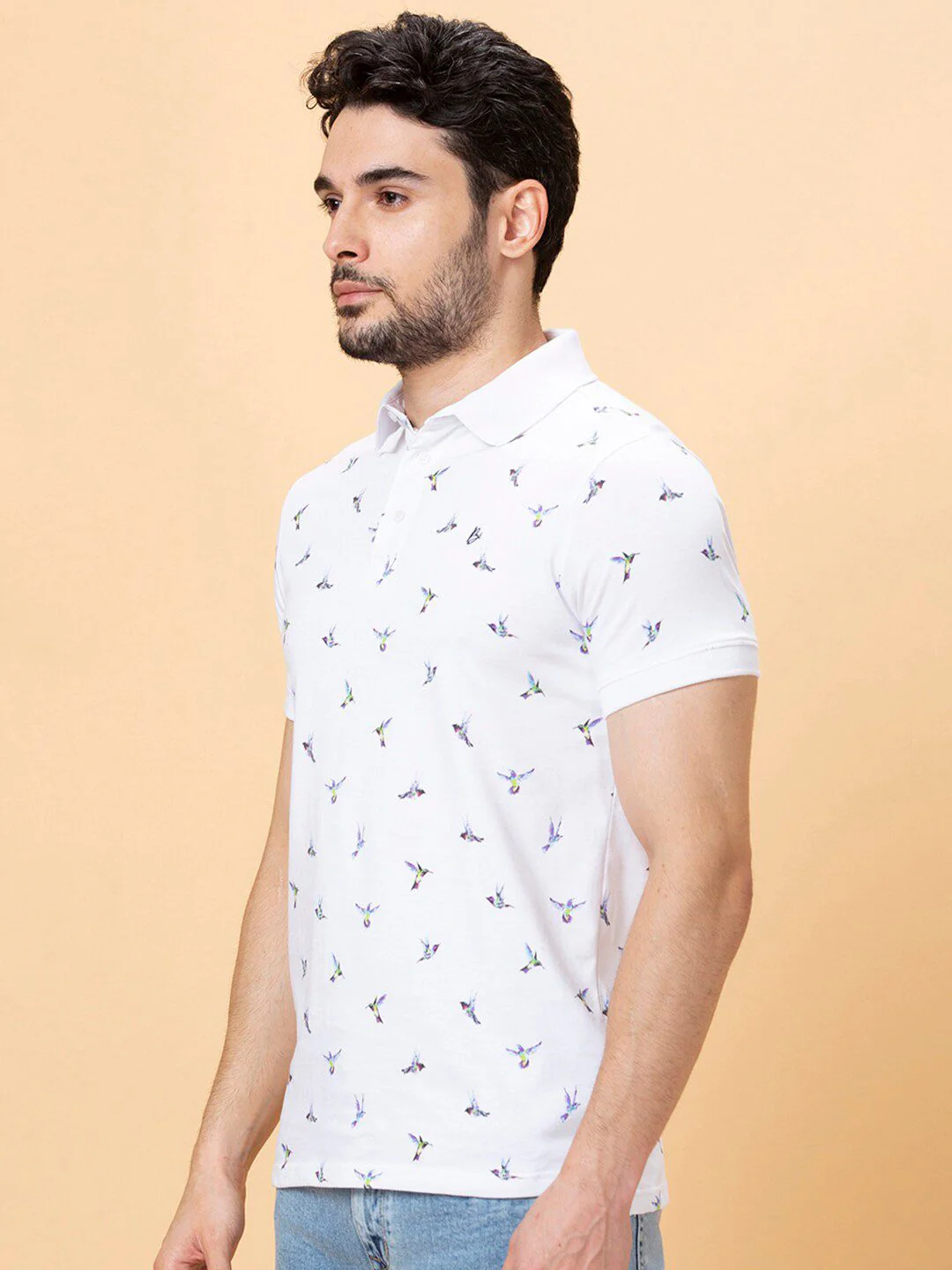 Being Human Conversational Printed Polo Collar Short Sleeves T-shirt - Image 3