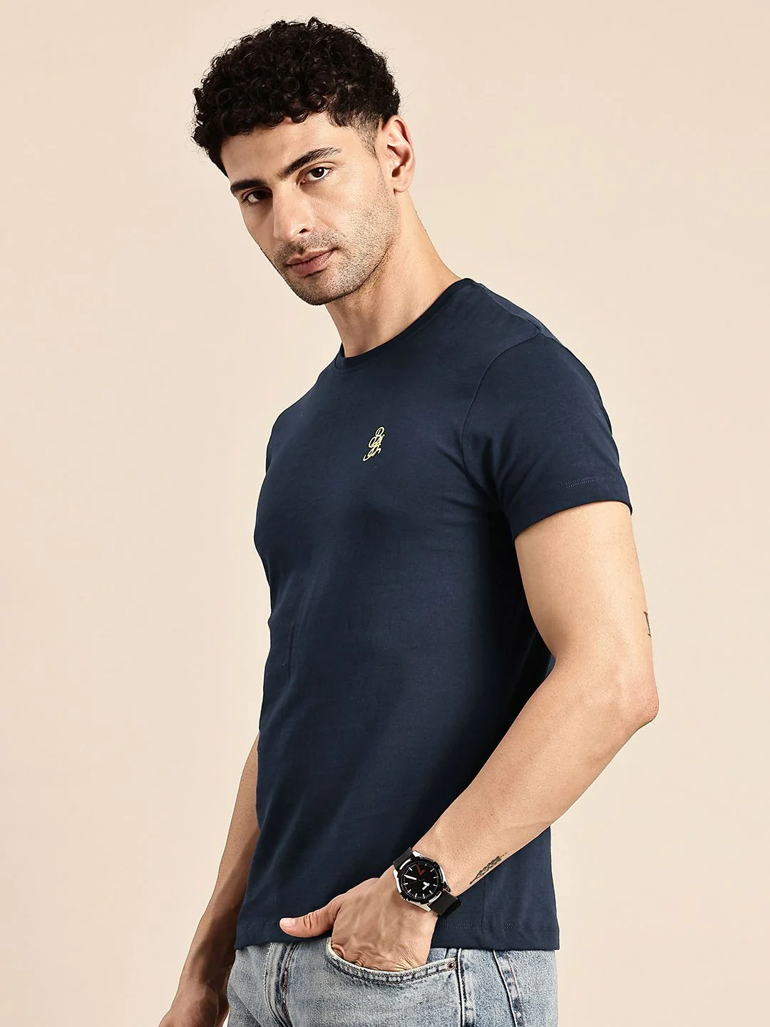 Being Human Crew Neck Pure Cotton T-Shirt - Image 3