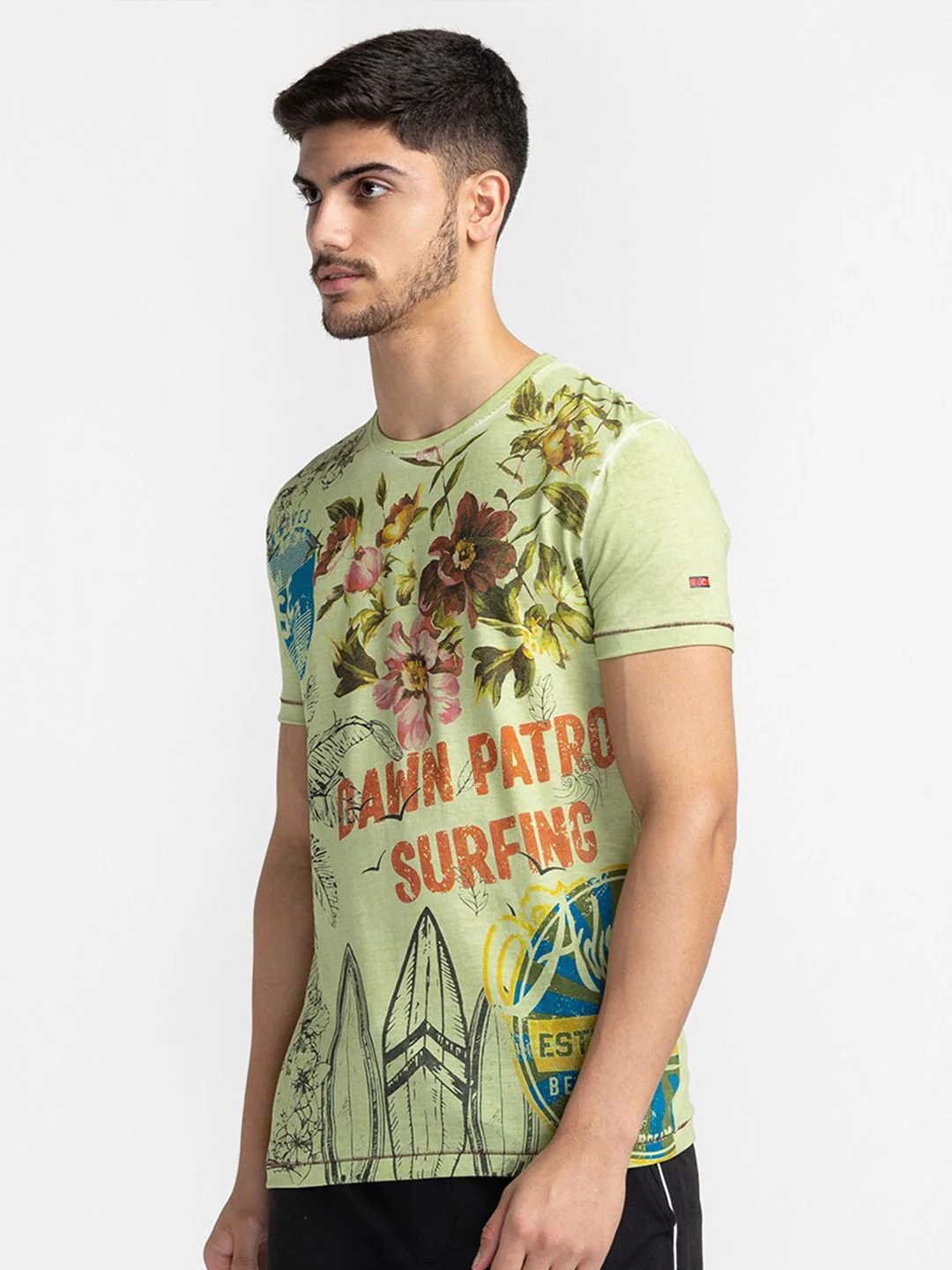 Being Human Floral Printed Cotton T-shirt - Image 3