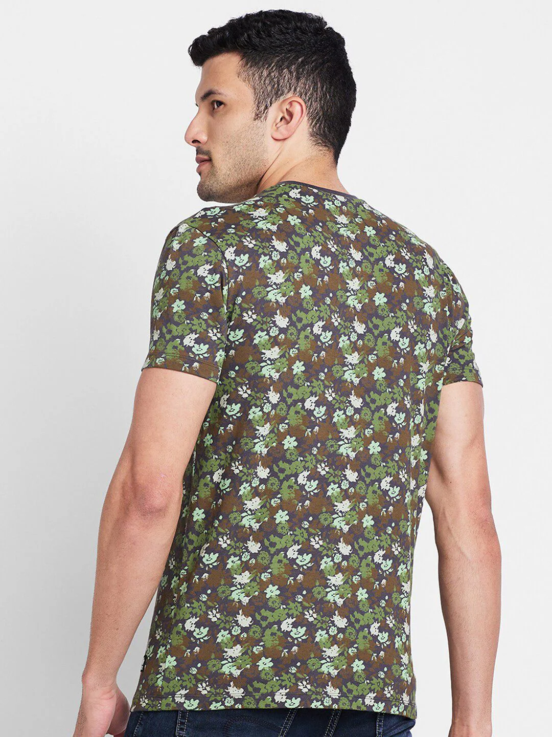 Being Human Floral Printed Pure Cotton T-shirt - Image 5