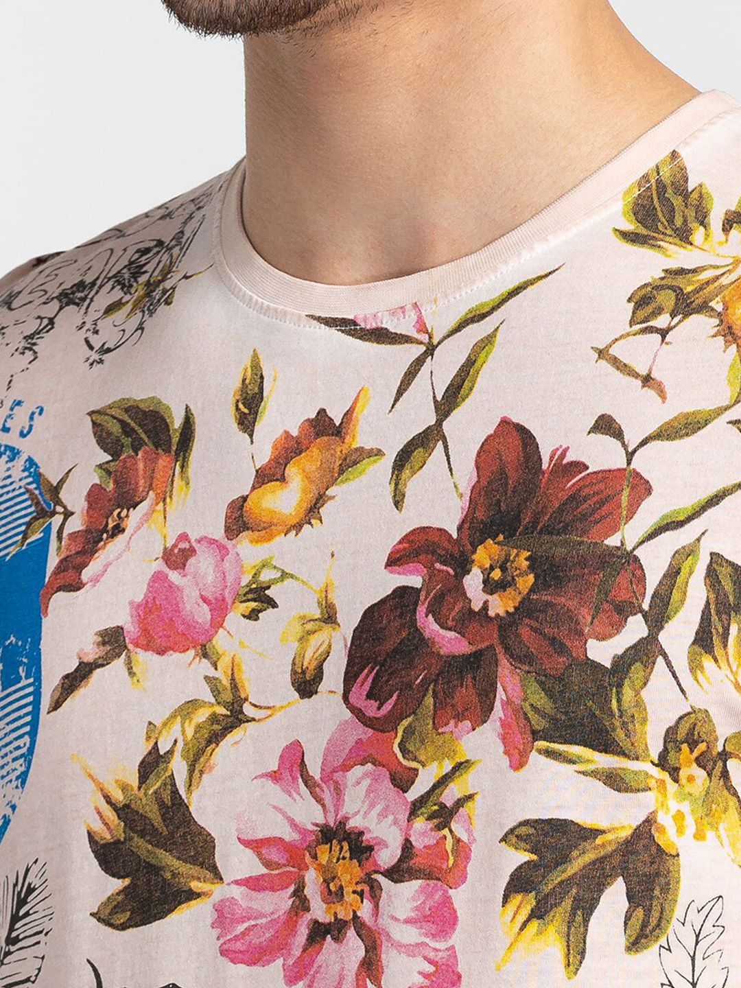 Being Human Floral Printed Round Neck T-shirt - Image 2