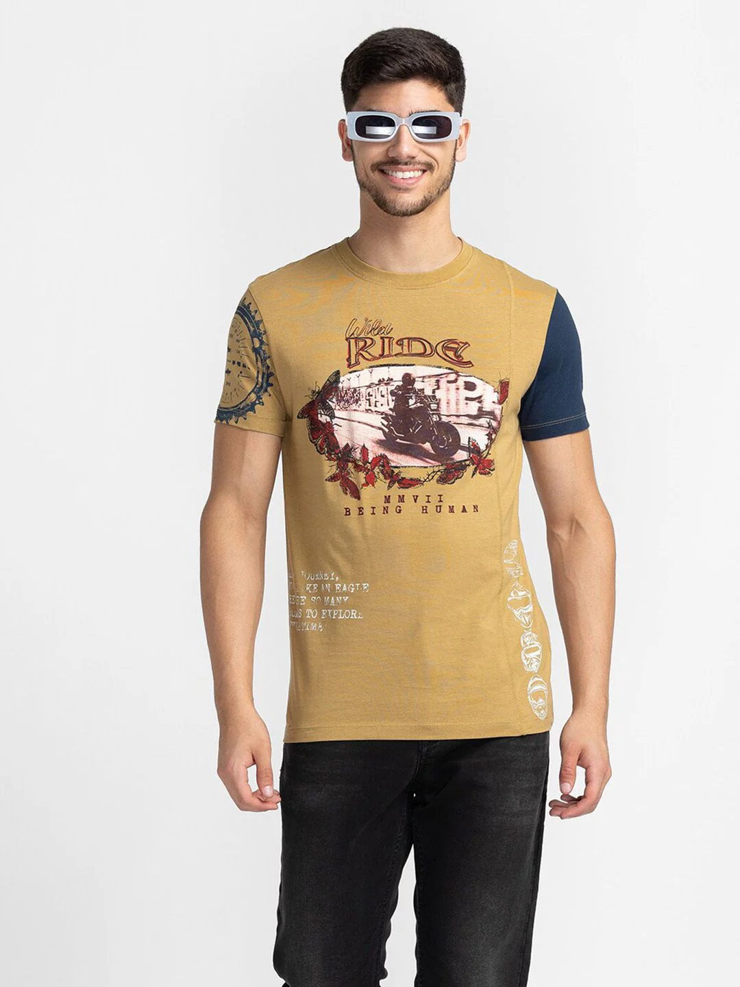 Being Human Graphic Printed Cotton T-shirt - Image 6