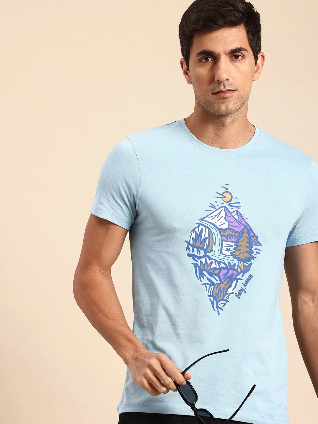 Being Human Graphic Printed Pure Cotton T-shirt
