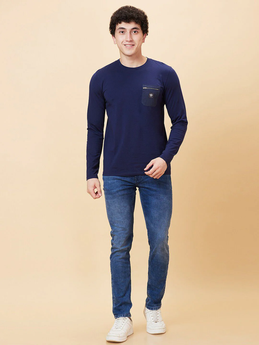 Being Human Graphic Printed Round Neck Long Sleeves Pockets Regular T-shirt - Image 4