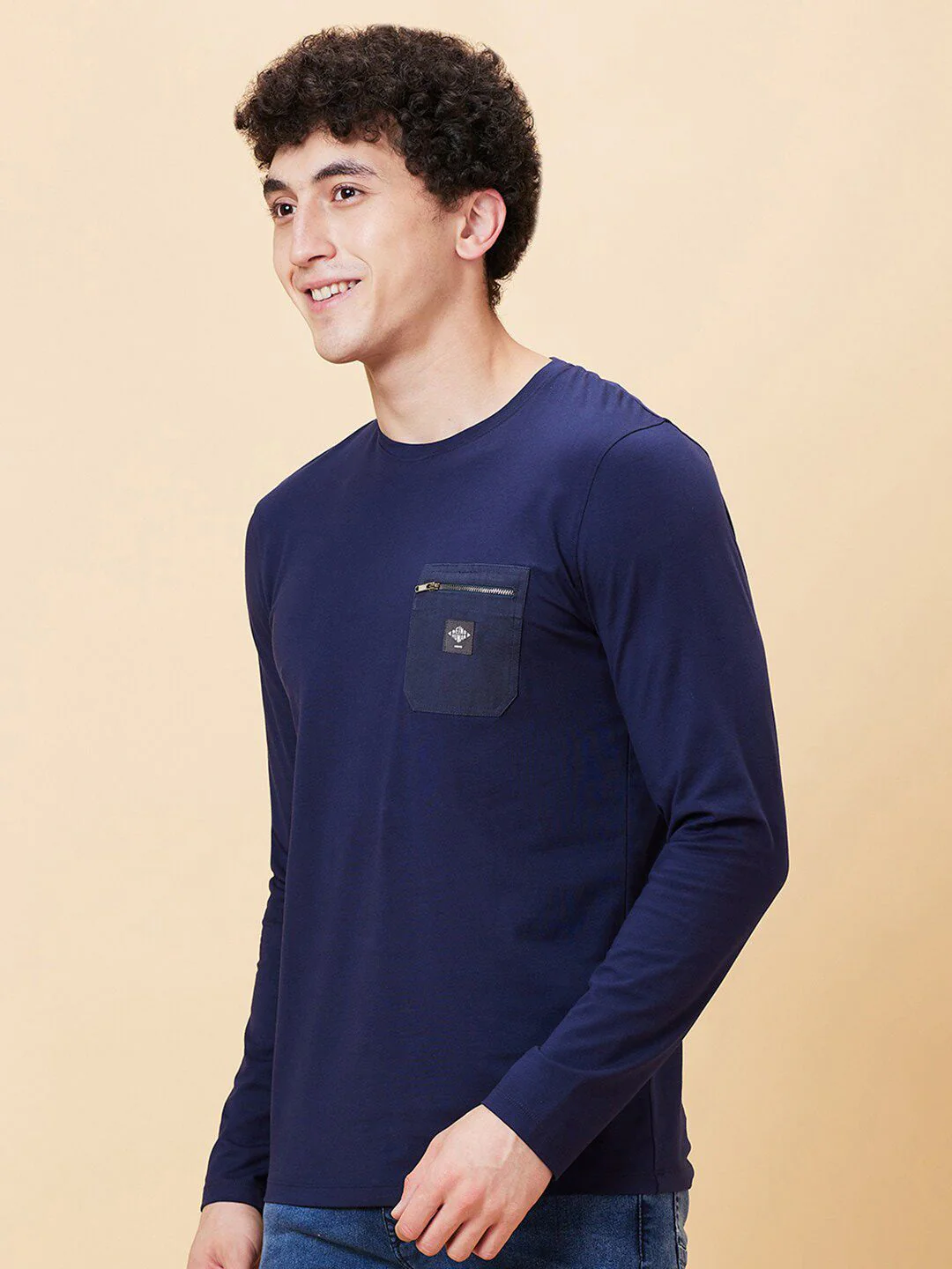 Being Human Graphic Printed Round Neck Long Sleeves Pockets Regular T-shirt - Image 5