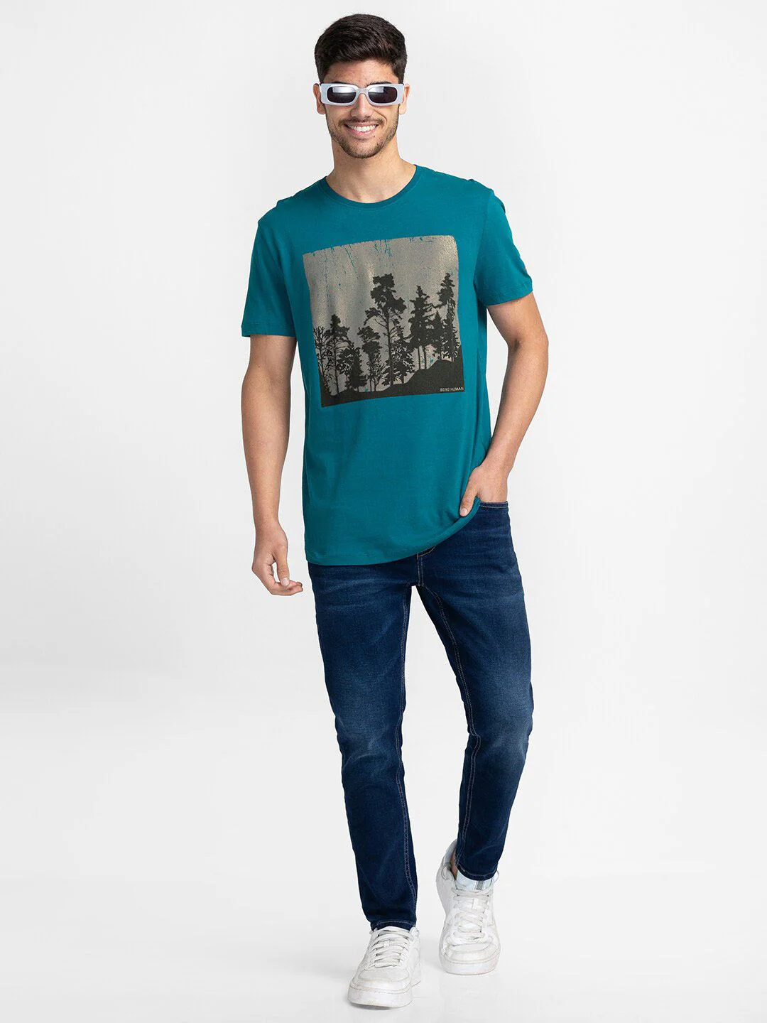 Being Human Graphic Printed Round Neck T-shirt - Image 6