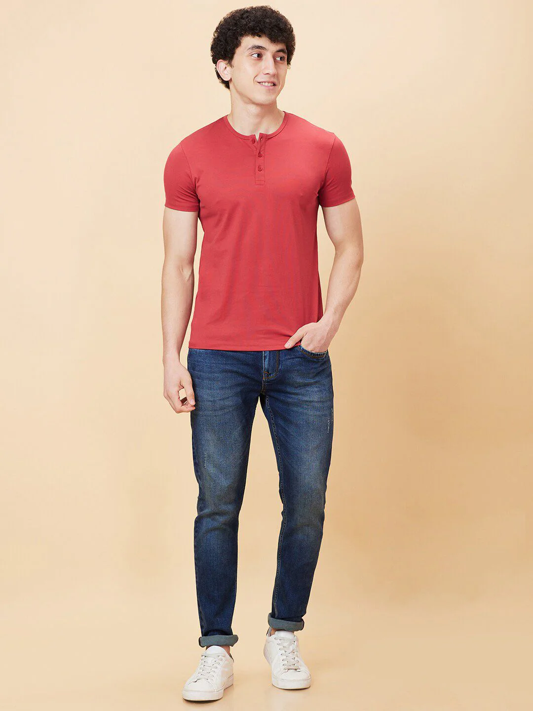 Being Human Henley Neck T-shirt - Image 4