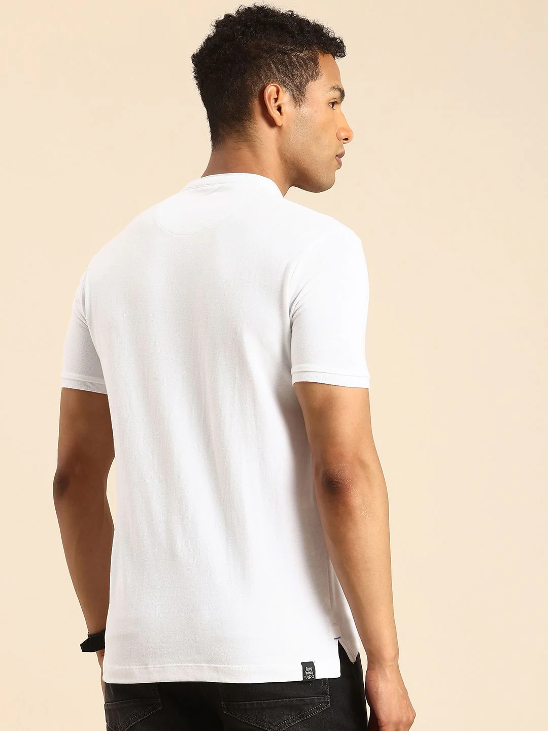 Being Human Henley Neck Pure Cotton T-shirt - Image 5