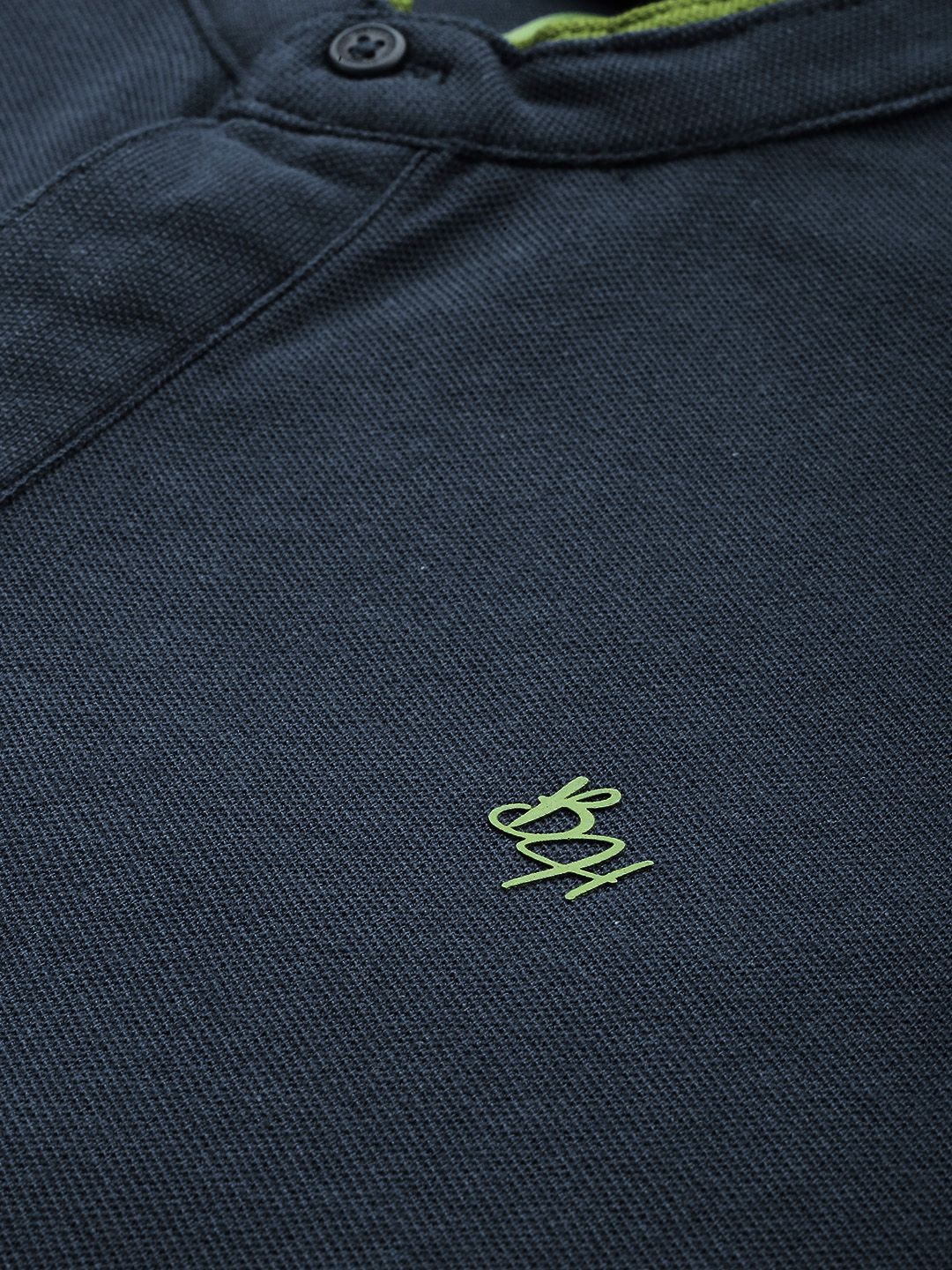 Being Human Henley Neck Pure Cotton T-shirt - Image 2