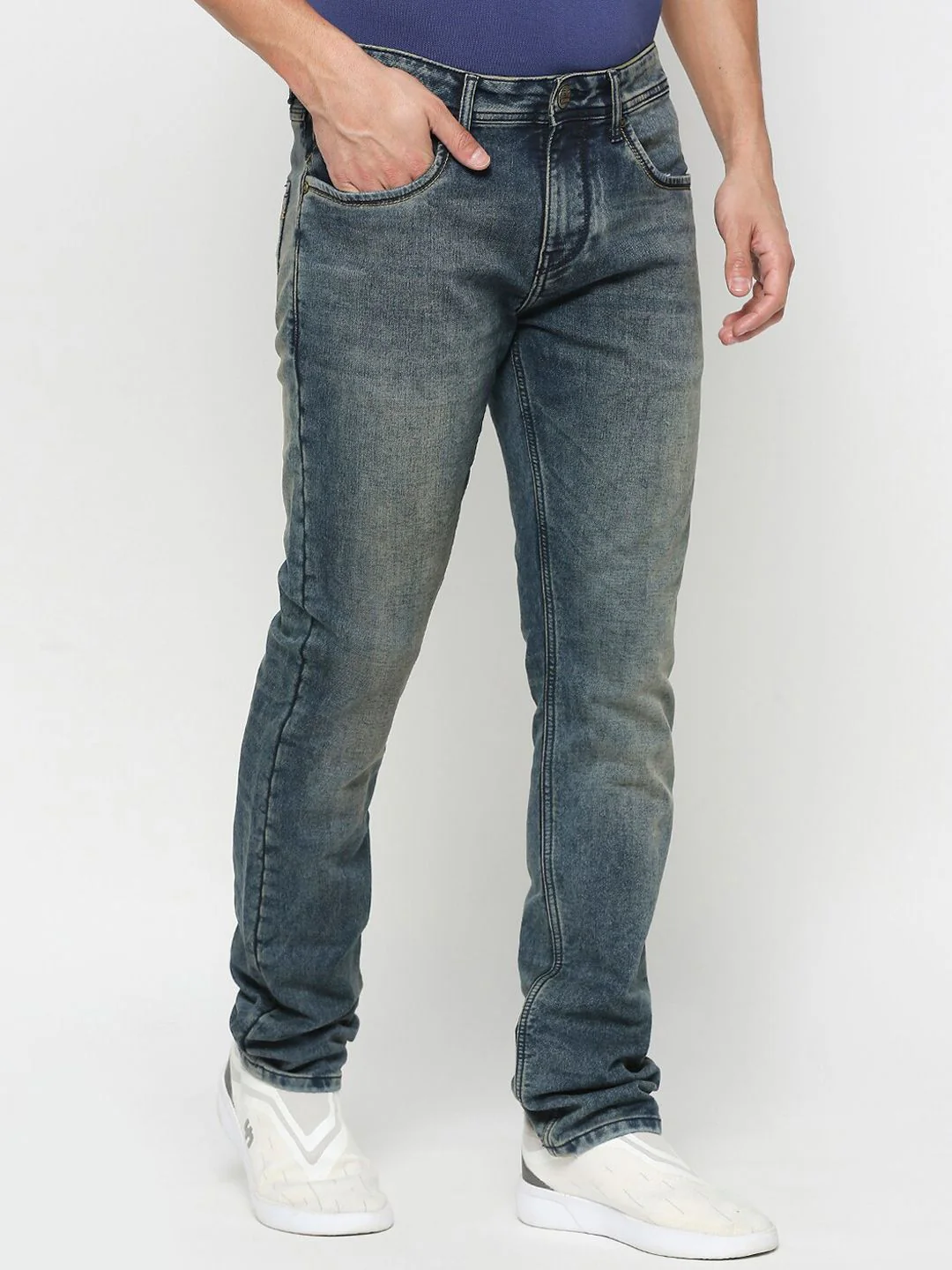 Being Human Men Bootcut Clean Look Heavy Fade Jeans - Image 2