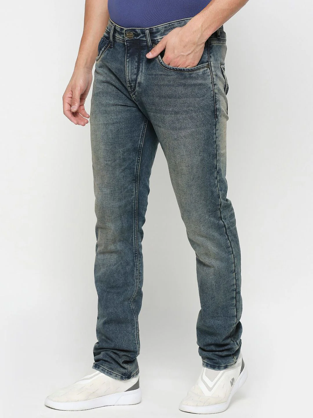 Being Human Men Bootcut Clean Look Heavy Fade Jeans - Image 3