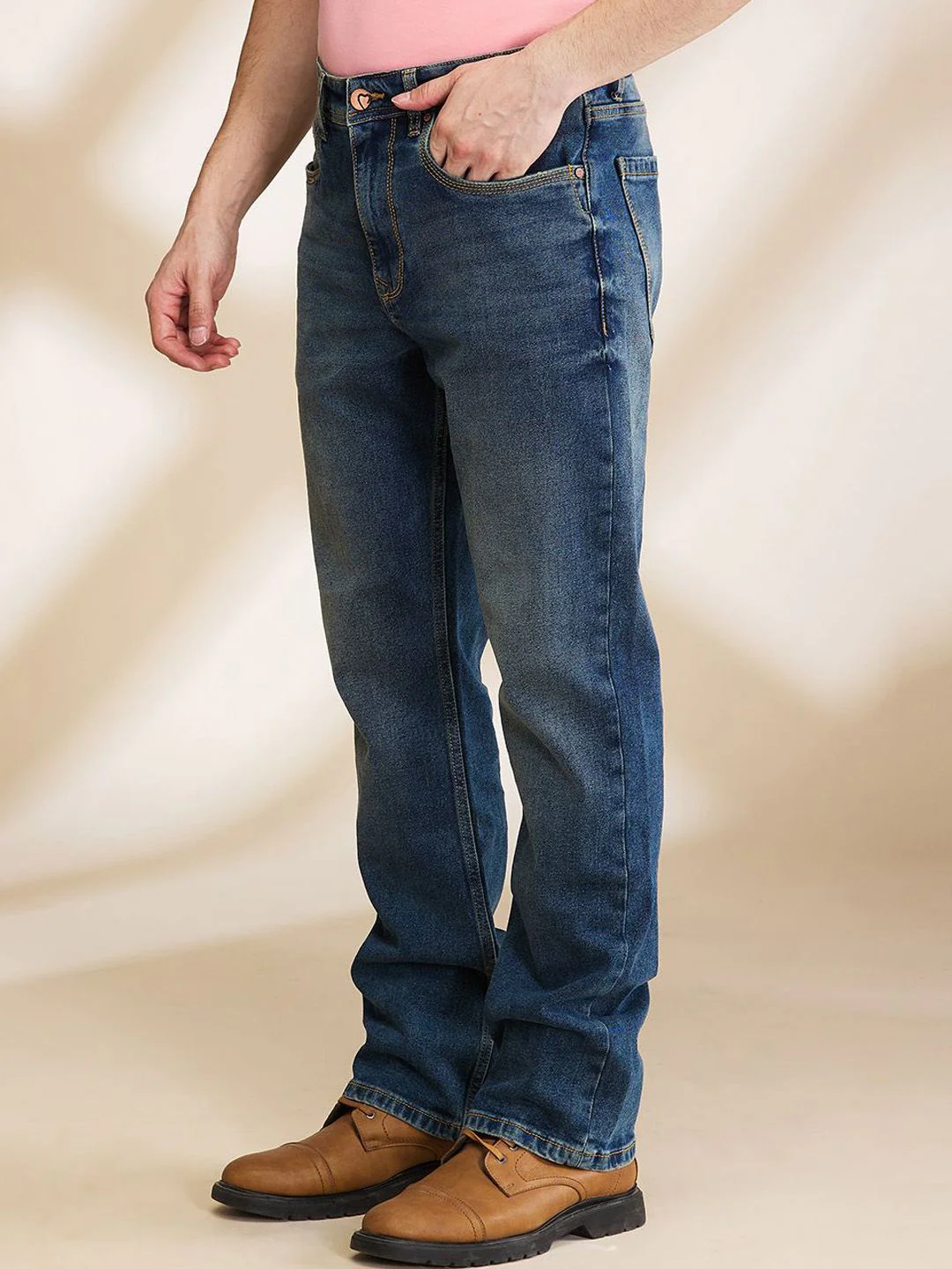 Being Human Men Bootcut Light Fade Jeans - Image 2