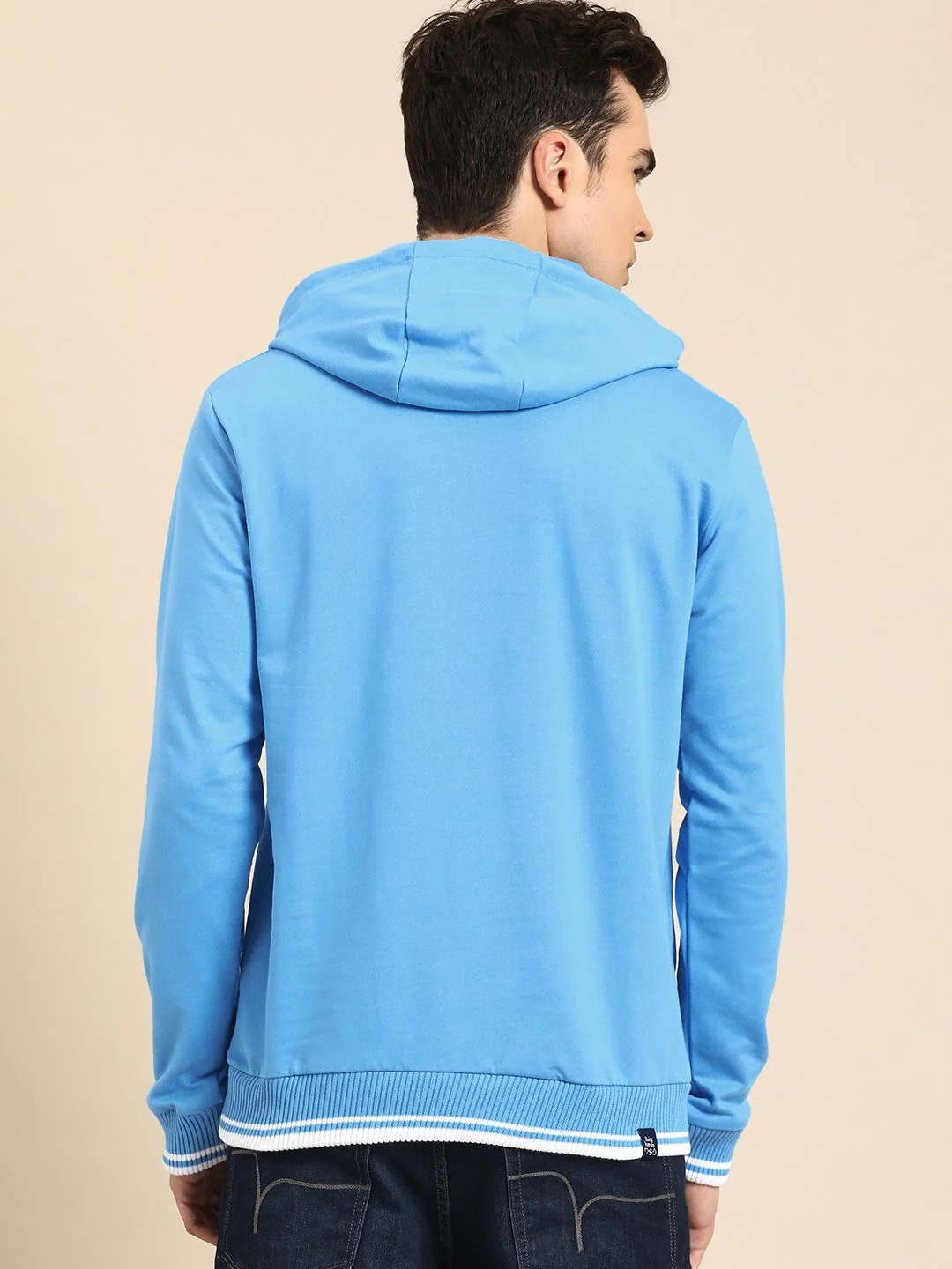 Being Human Men Brand Logo Print Hooded Pure Cotton Sweatshirt - Image 5