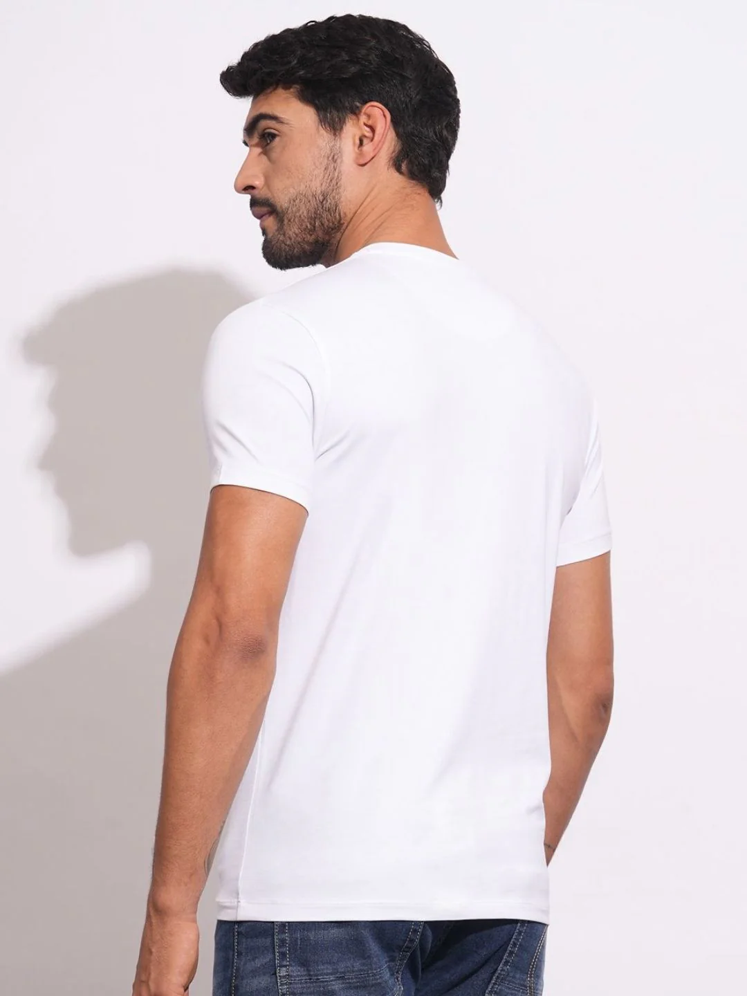 Being Human Men Brand Logo Printed Slim Fit T-shirt - Image 3