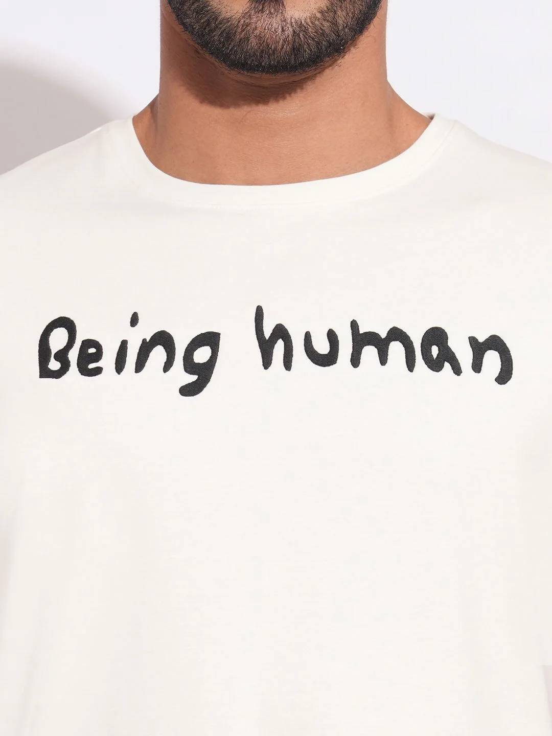 Being Human Men Brand Logo Printed Slim Fit T-shirt - Image 2